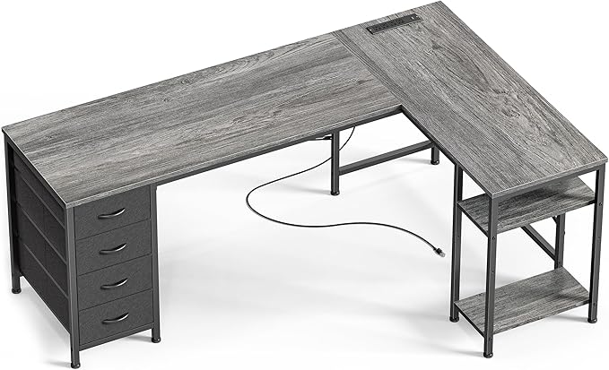 Huuger 63 Inch L Shaped Desk by Huuger