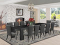 X12VE-006-50 - 13-piece Modern Dining Room Table Set a Rectangular Kitchen by LuxebyEastWestFurniture