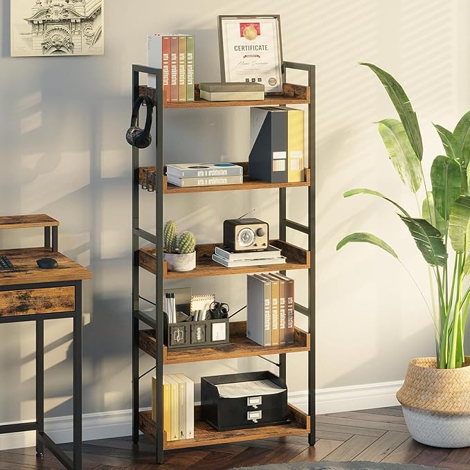 Rolanstar Bookshelf 5 Tier - Image 2