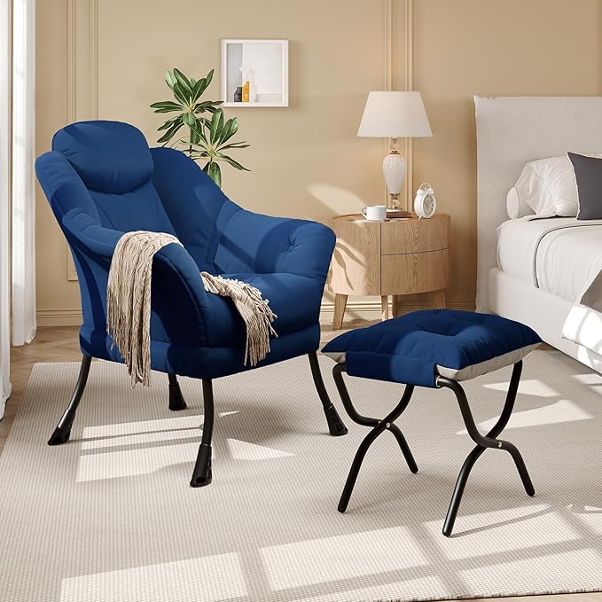 Lazy Chair with Ottoman - Image 9