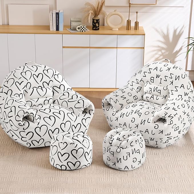 DAICO Bean Bag Chairs for Adults Comfy Accent Chair - Image 7