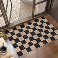 Lahome Checkered Easy Jute 2x3 Rug, Small Entryway Rug Non Slip Kitchen Front by Lahome