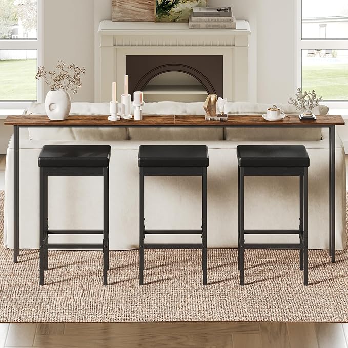 HOOBRO Bar Stools, 24.8-Inch Height, - Image 5