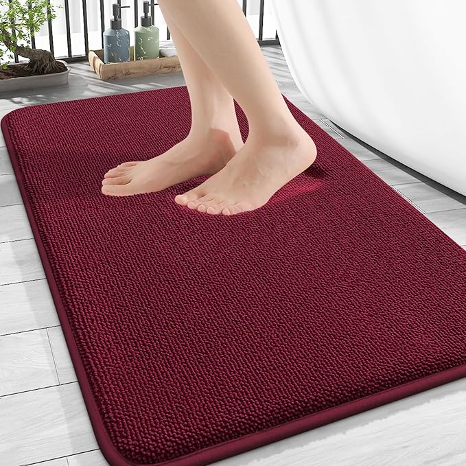 OLANLY Thick Memory Foam Bath Mat Rug 30x20, Extra Soft Absorbent Bathroom Rug by OLANLY