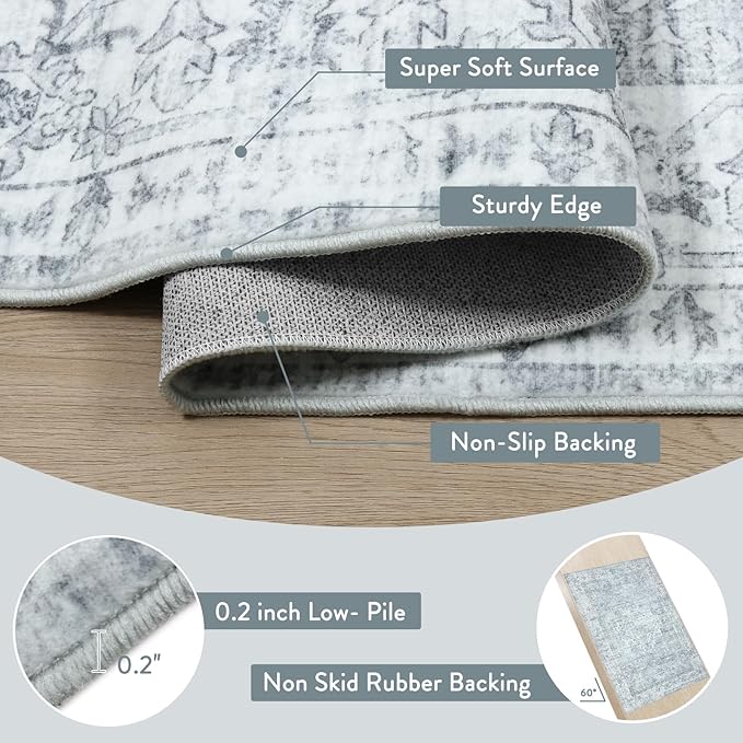 LIVEBOX Washable Area Rug 8x10 Rugs - Image 5