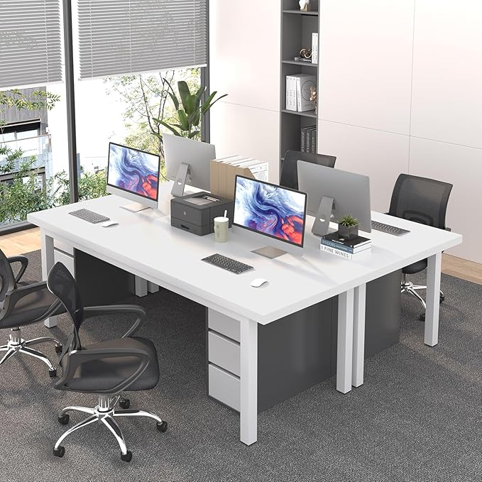 70.8 Inch Large Computer Desk, Long Gaming Table, Modern Two Person Desk Large - Image 7