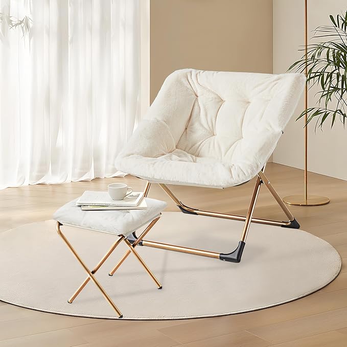 Comfy Oversized Saucer Chair - Image 8