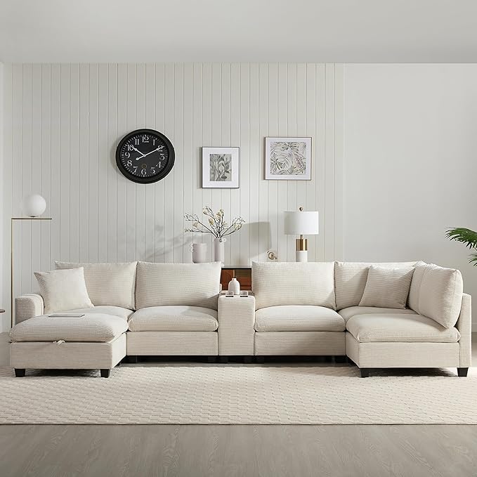 Merax 140'' Oversized Modular Sectional Sofa - Image 3