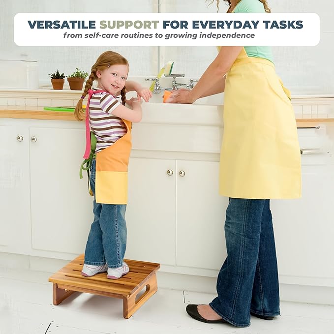 Wooden Step Stool, 5.3" One Step Stool - Image 7