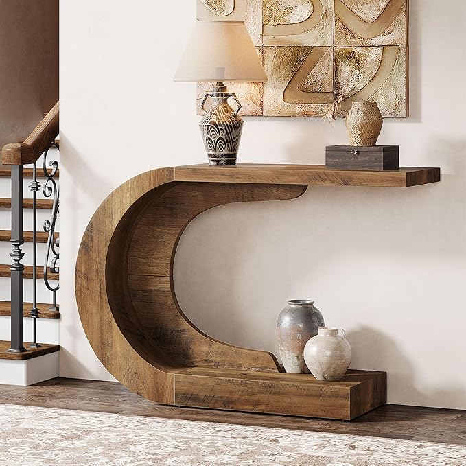 Tribesigns 43.3" Mid-Century Modern Console Table by Tribesigns