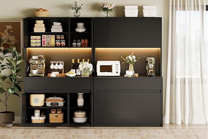Garvee Kitchen Pantry Storage Cabinet, Tall Storage Cabinet - Image 8