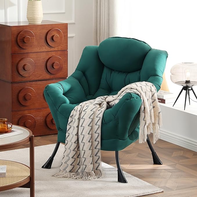 Lazy Chair, Reading Armchair, Large Modern Lounge Accent Chair, Leisure Sofa - Image 6
