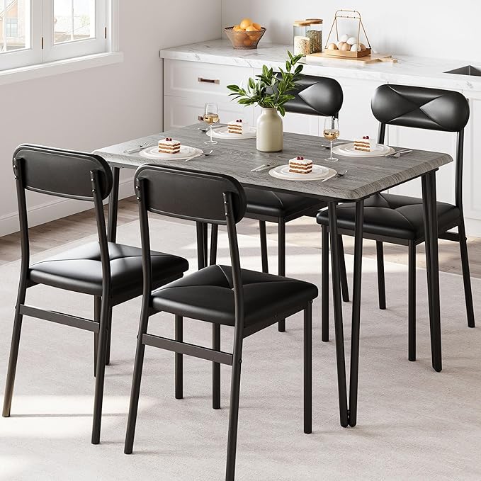GarveeHome Dining Table Set for 4, Kitchen Table by GarveeHome