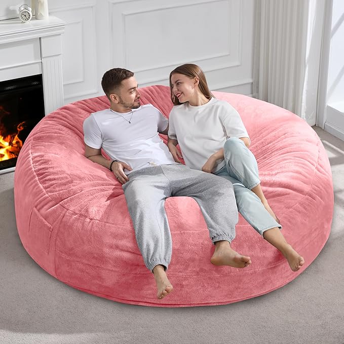 Hobestluk 6ft Bean Bag Chairs for Adults Large Beanbag Chair - Image 7