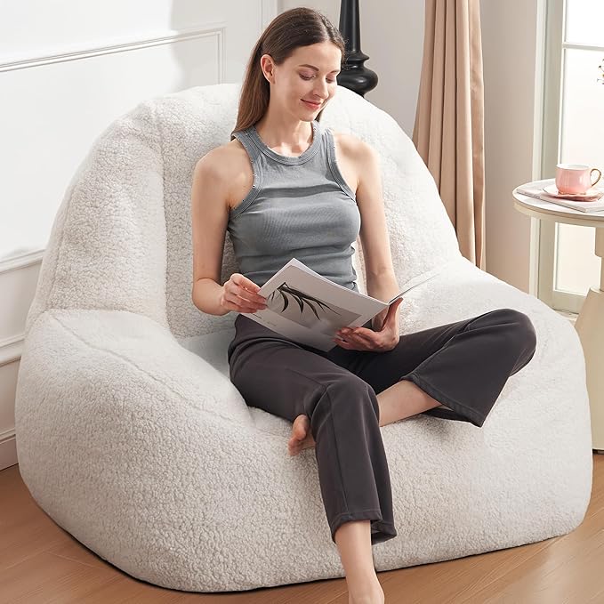Homguava Bean Bag Chairs for Adults, Giant Beanbag Couch Adult Bean Bag Chair - Image 3