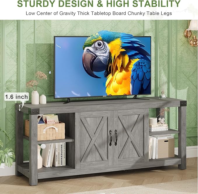 IDEALHOUSE TV Stand for 65 Inch TV, 60 Inch Entertainment Center - Image 7