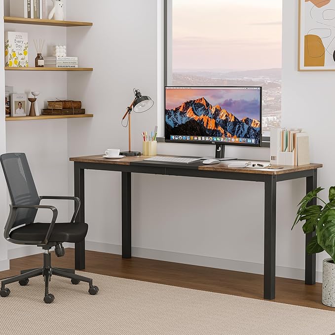 GarveeHome 63 Inch Computer Desk, Modern Office Desk - Image 4