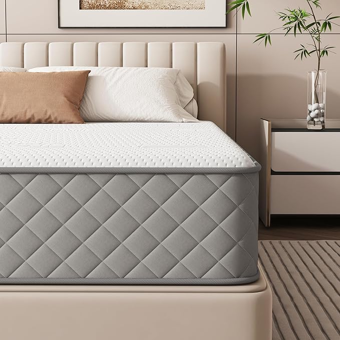 Full Mattress, 10 Inch Hybrid Double Mattress by PurrJoys