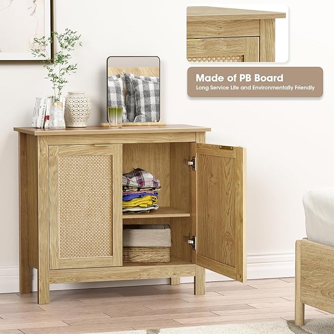 Giluta Sideboard Buffet Cabinet, Farmhouse Kitchen Cabinets - Image 5