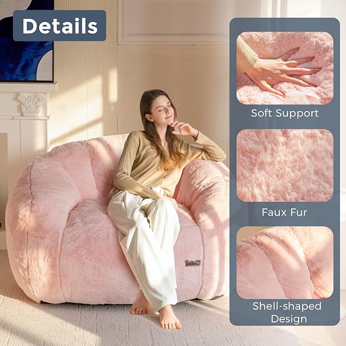 MAXYOYO Giant Bean Bag Chair, Oversized Bean Bag Couch - Image 6