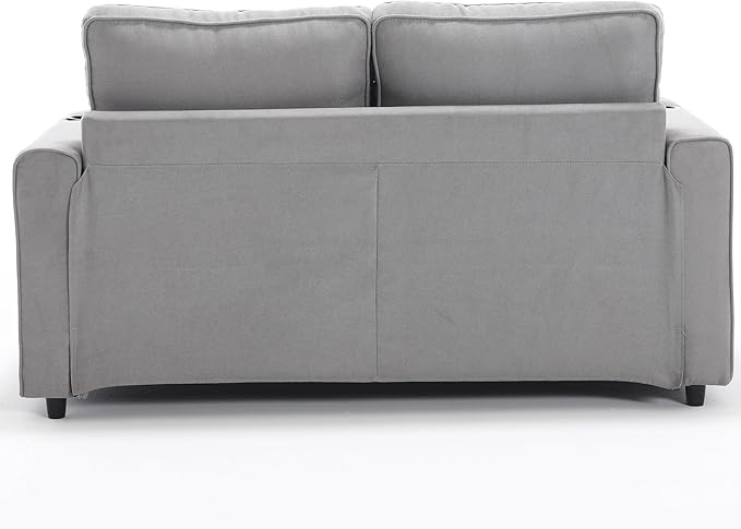 ERYE Modern Upholstered Loveseat Sofa Foldable Convertible Floor Sofabed - Image 5