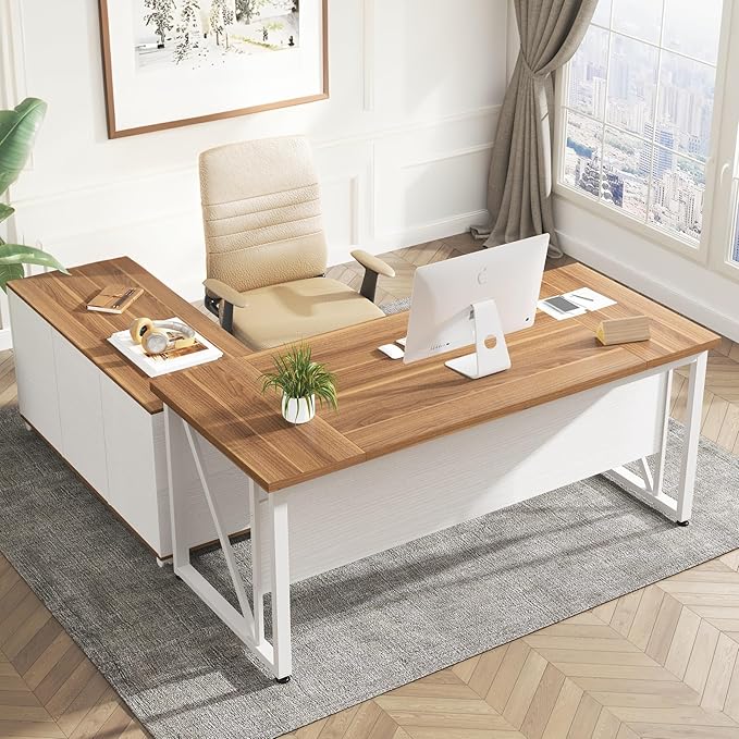 Tribesigns 63-Inch Executive Computer Desk by Tribesigns