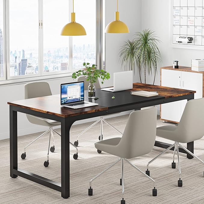 Tribesigns Modern Computer Desk, 63 x 31.5 inch Large Office Desk Computer - Image 5
