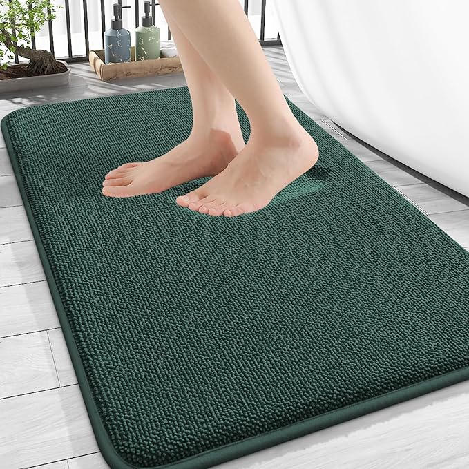 OLANLY Thick Memory Foam Bath Mat Rug 30x20, Extra Soft Absorbent Bathroom Rug by OLANLY