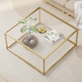 Glass Coffee Table Modern Center Table, Minimalist Coffee Table Sofa Side Tea by Easy+Paws