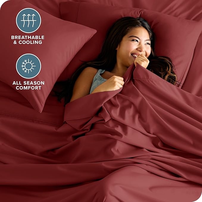 Bare Home Full Extra Long Sheet Set - Image 3