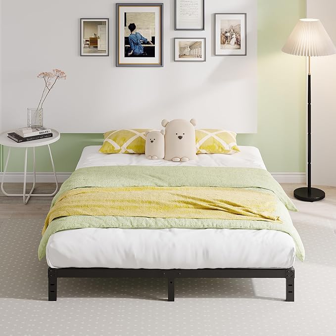 EMODA 10 Inch King Bed Frame No Box Spring Needed, Heavy Duty Metal Platform - Image 6