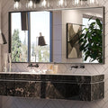 Keonjinn Black Bathroom Mirror 60 x 30 Inch, Large Matte Black Rectangular Wall by Keonjinn