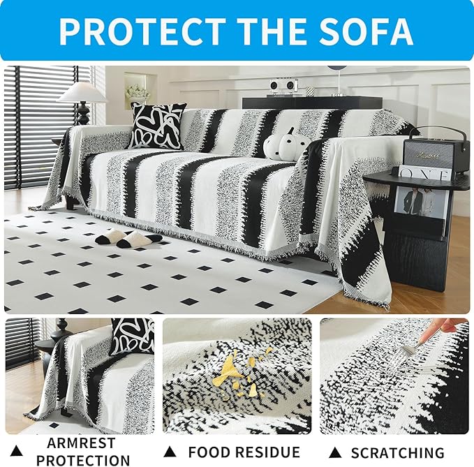 LUFEIJIASHI Boho Couch Covers for Sofa Non Slip Sofa Covers Washable Couch - Image 3