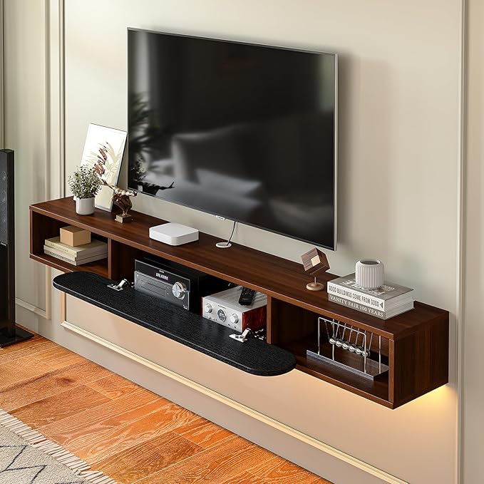 Floating TV Stand Wall Mounted 55'', Modern Media Console - Image 3
