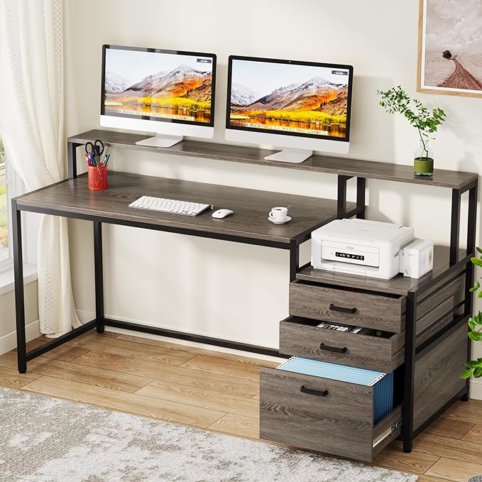 Tribesigns 63 Inch Computer Desk by Tribesigns