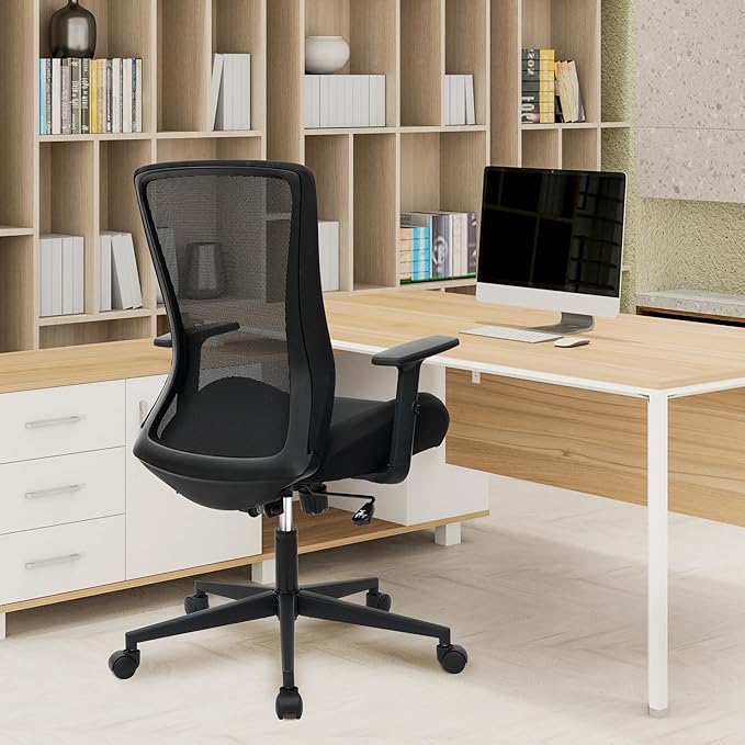 Big and Tall Office Chair for Heavy People 400lb, Ergonomic Desk Chair Mesh - Image 2