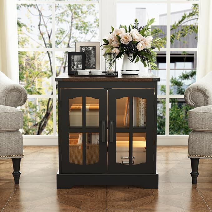 ChooChoo Rustic End Table, Square Bedside Table - Image 6