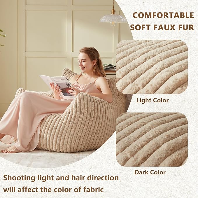 Giant Bean Bag Chairs for Adults Teens, Large Bean Bag Sofa Chairs - Image 5