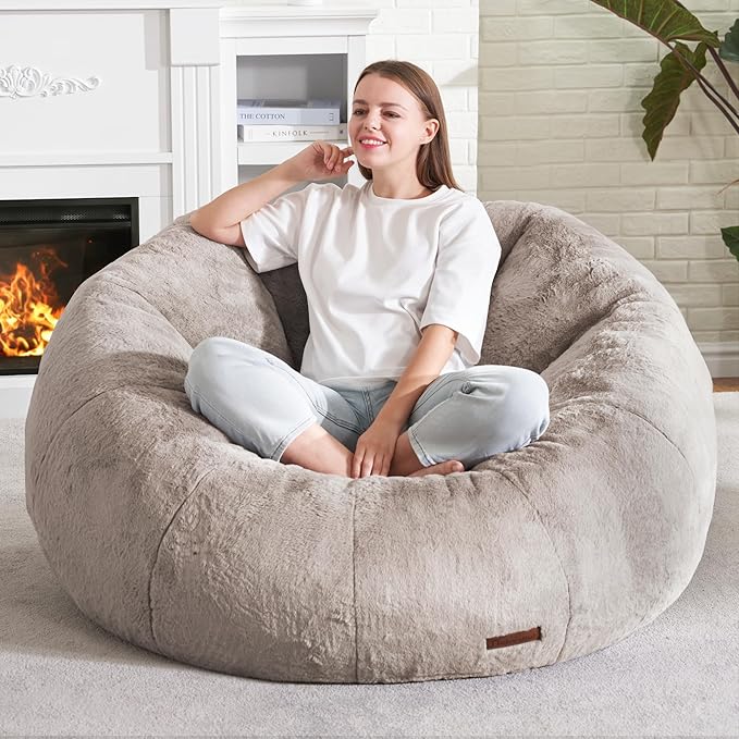 Hobestluk Bean Bag Chairs Large Bean Bag Couch - Image 3