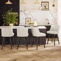 Counter Height Bar Stools Set of 4, Modern Swivel Barstools by ErdoruLiving
