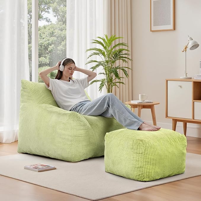 INMOZATA Bean Bag Chair for Adults, 3FT Beanbag Chair - Image 6