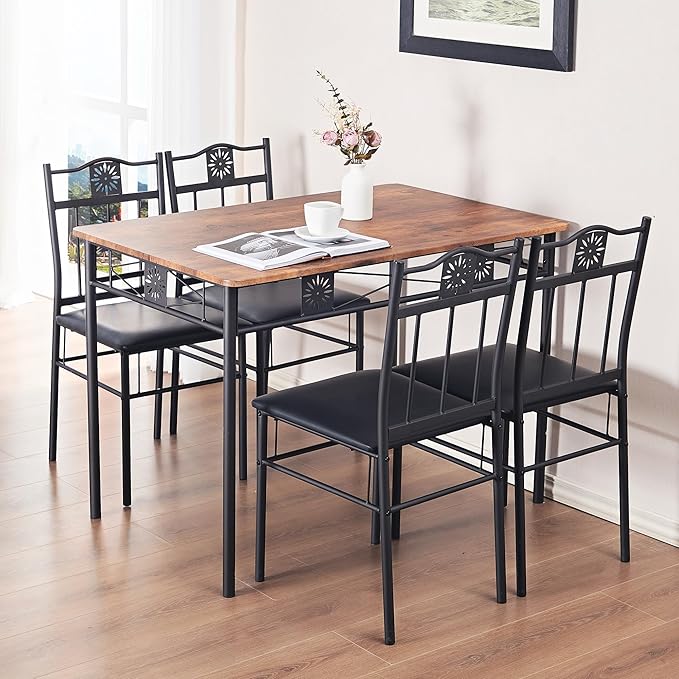 VECELO Kitchen Dining Room Table Sets - Image 5
