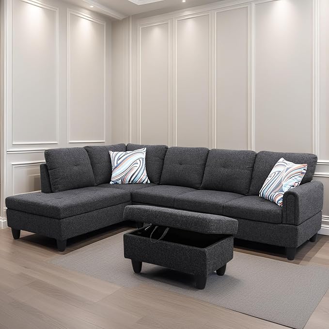 L Shaped Sectional Couches for Living Room, Modern Modular Sectional Sofa - Image 6