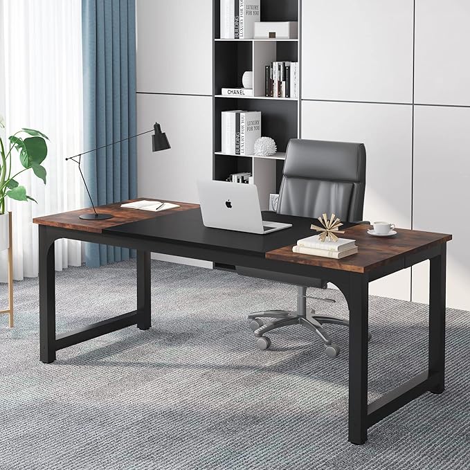Tribesigns 70.8”Executive Desk, Large Office Computer Desk by Tribesigns