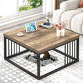 FOLUBAN Coffee Table, Modern Square Center Table by FOLUBAN