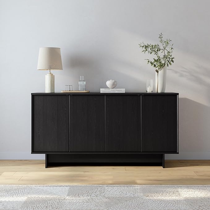Prepac Finnley 61.5" Wide Sideboard Cabinet, Wood Entryway Sideboard - Image 4