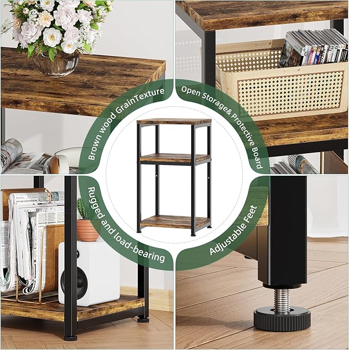 Simple Trending 3 Tier End Table, Side Table Sofa Couch Table - Image 7