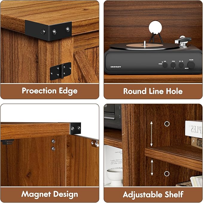 YESHOMY Modern Farmhouse TV Stand - Image 7