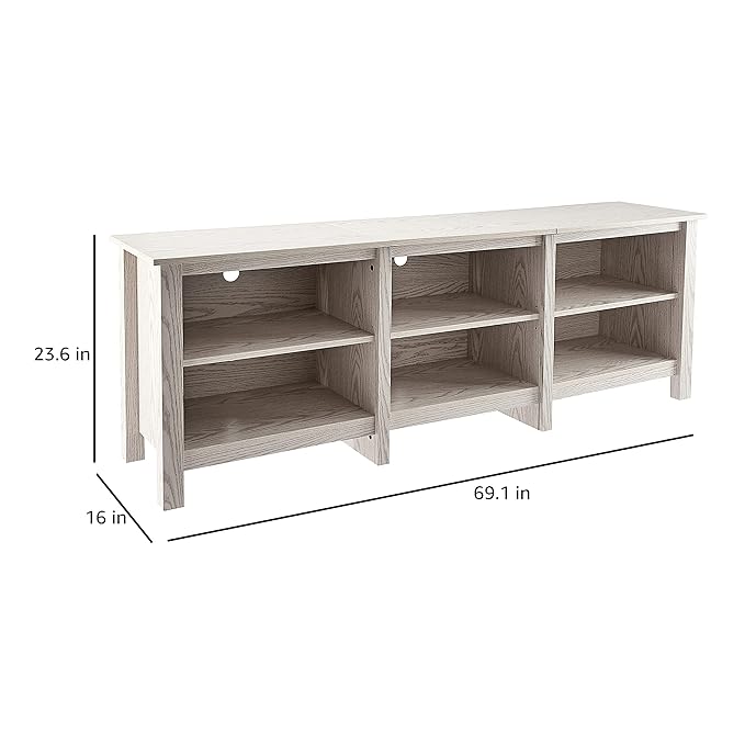ROCKPOINT 70inch TV Stand Storage Media Console Entertainment Center - Image 4