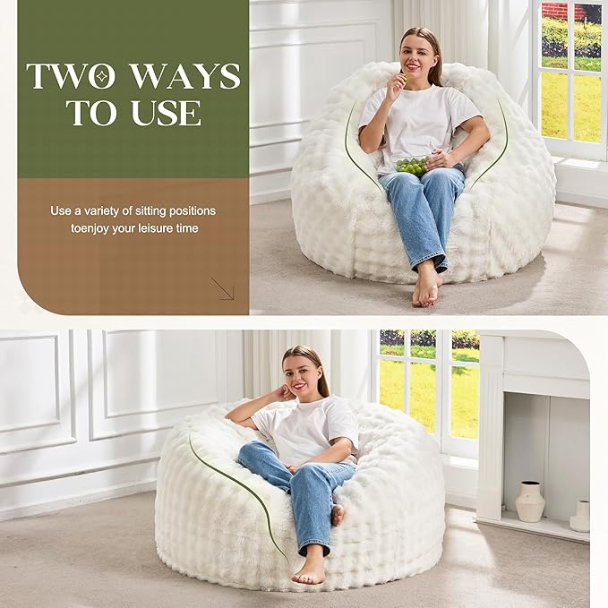 Hobestluk Bean Bag Chairs Beanbag Chair - Image 3